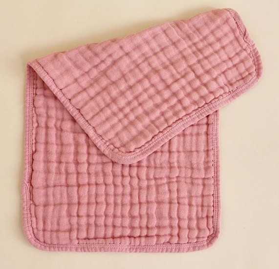 Baby Burp Cloths Bean Pink