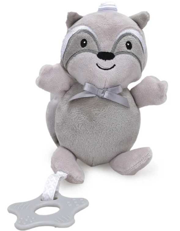 Baby Plush Rattle Toy - Racoon