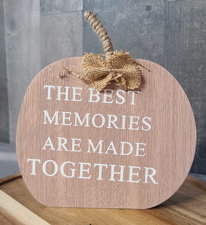 Best Memories Pumpkin Shelf Sitter
