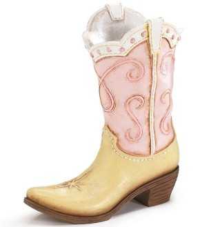 HOWDY COWGIRL PINK VASE