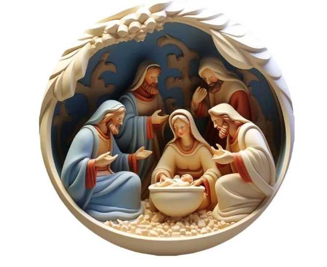 Nativity Christmas Ornament Four