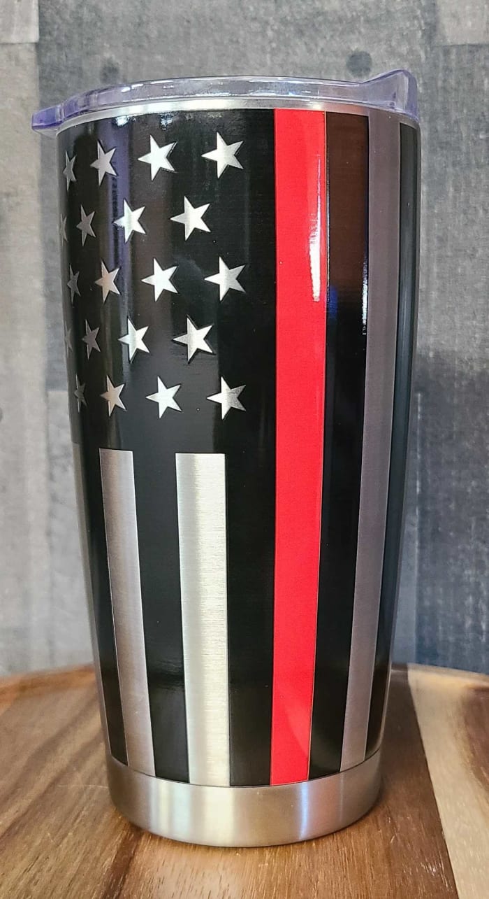 Red Stripe Flag Thermal