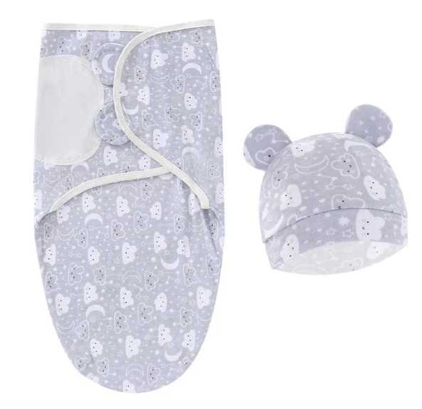 Sleep Sack with Hat Blue with Clouds