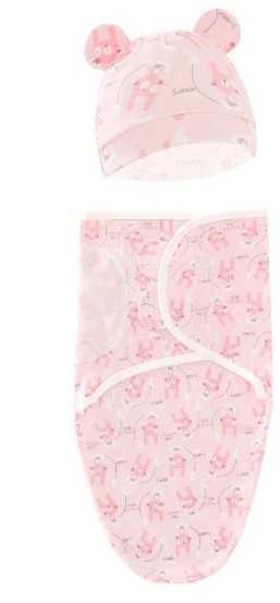 Sleep Sack with Hat Pink Bunny