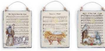 TIN RELIGIOUS HYMN ORNAMENTS