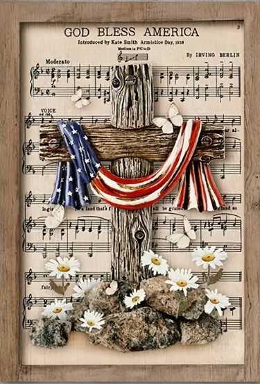 Vintage Music Sheet Cross Photo