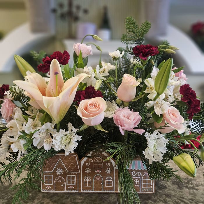 Pink Gingerbread Village