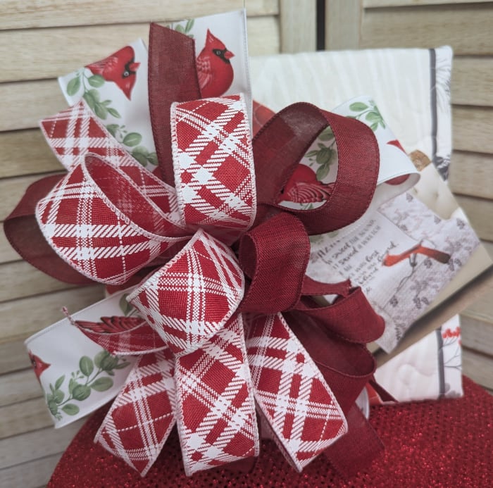 Amazing Grace Cardinal Quilted Throw