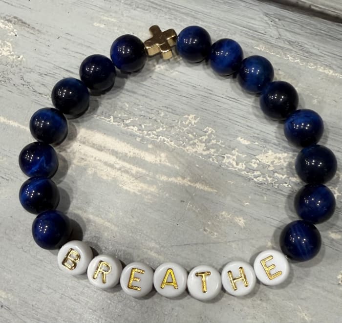 Blue Tiger Eye Breathe Bracelet