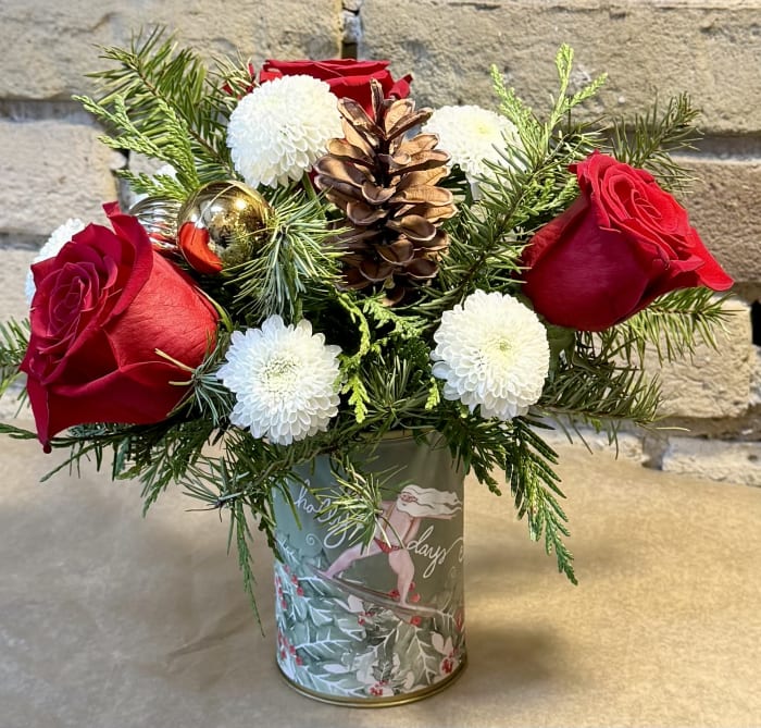 Surfing Happy Holiday Santa Arrangement