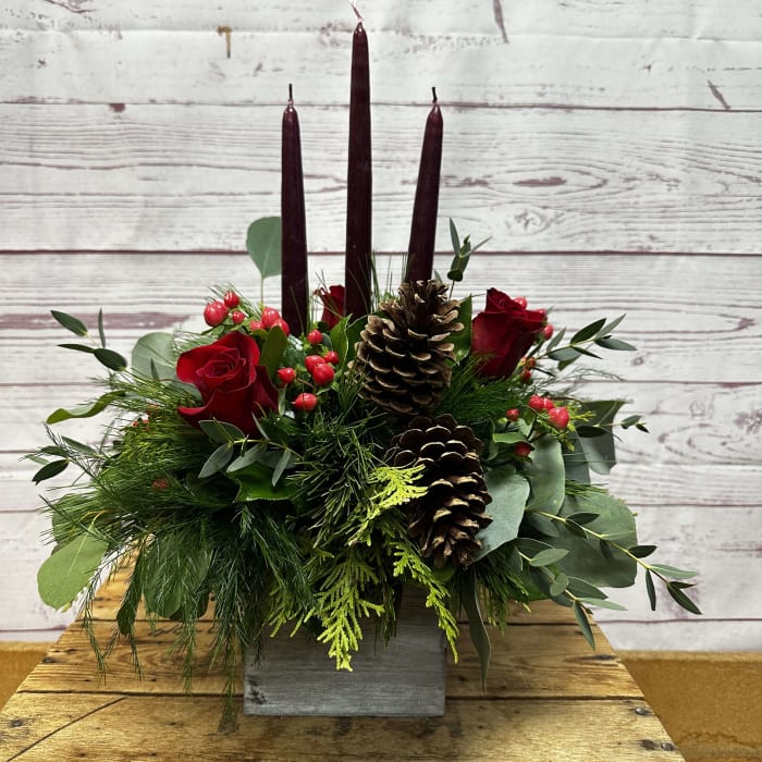 Woodland Cube Centerpiece