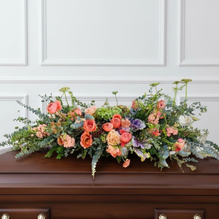 Divine Melody Casket Spray