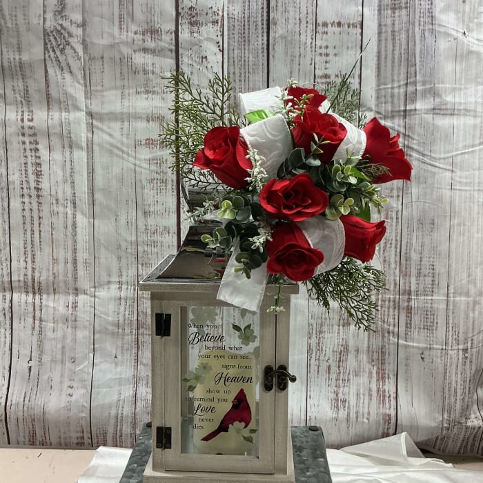 Believe Cardinal Lantern