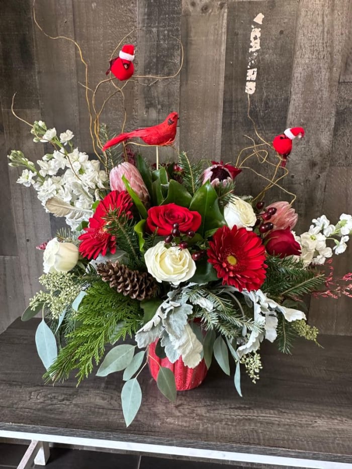 Snow Birdie Arrangement