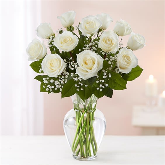Rose Elegance™ Premium Long Stem White Roses