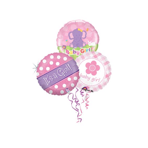 Baby Girl Balloon Bouquet