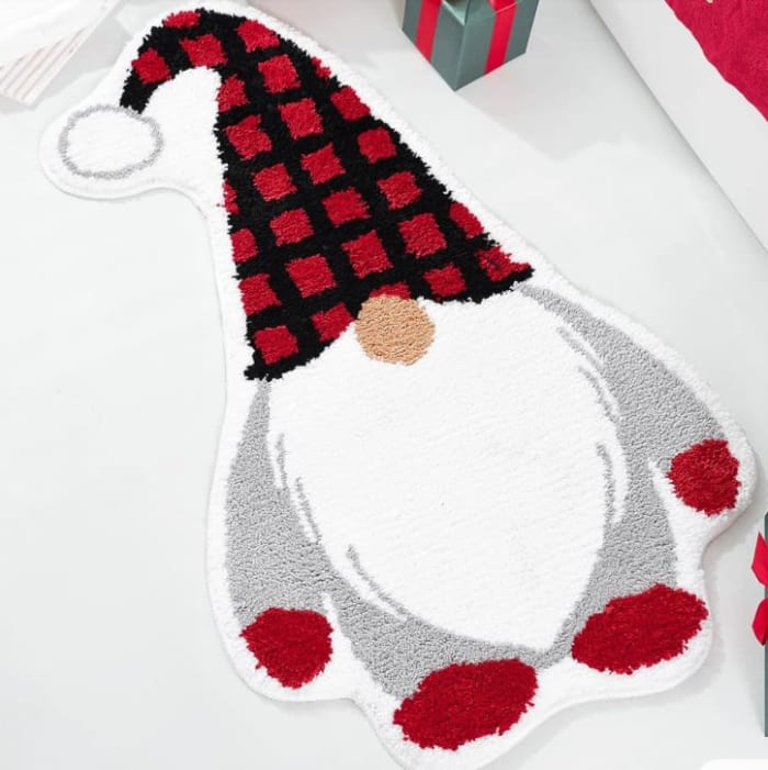 Gnome With Red Hat Rug
