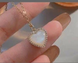 Champagne Gold Heart Necklace