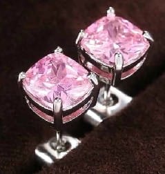 Fashion Square Pink Earrings