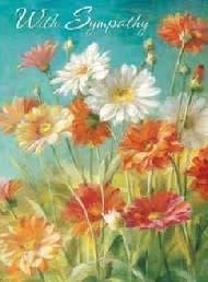 Painted Daisies Sympathy Card