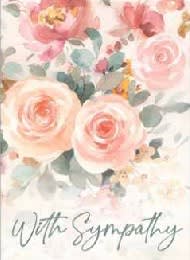 Pink Floral Sympathy Card