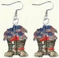 USA Boots earrings