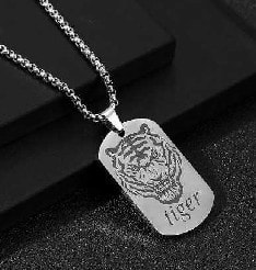 Tiger Pendant Necklace