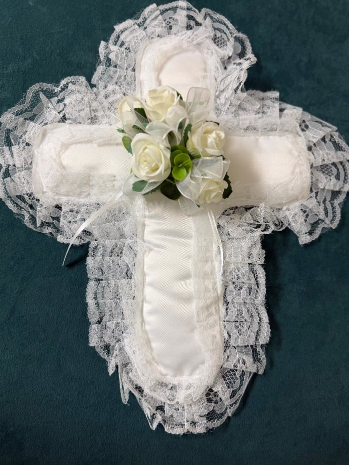 Satin Cross Pillow