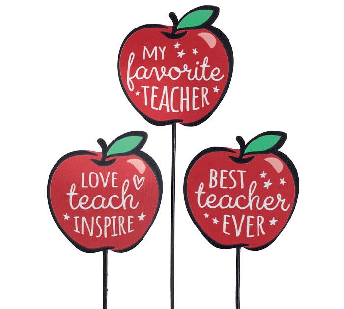 Wooden Apple Picks For Teachers