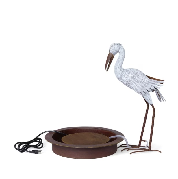 White Garden Fountain