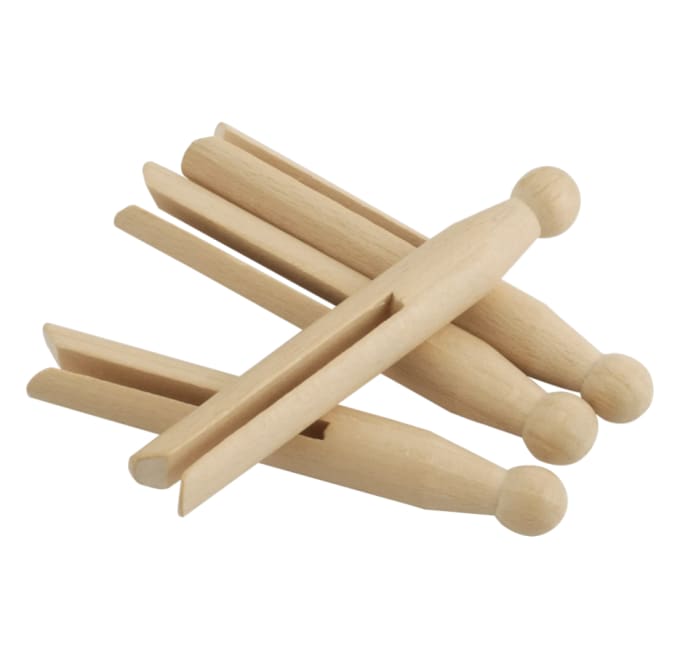 Old fashion clothes pegs