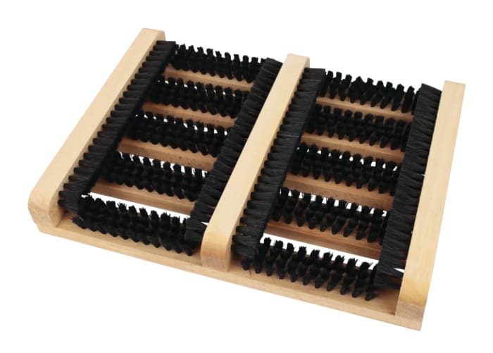 Doormat with side scrapers