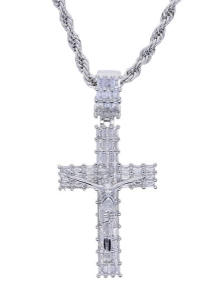 Lg Silver Bling Rosary