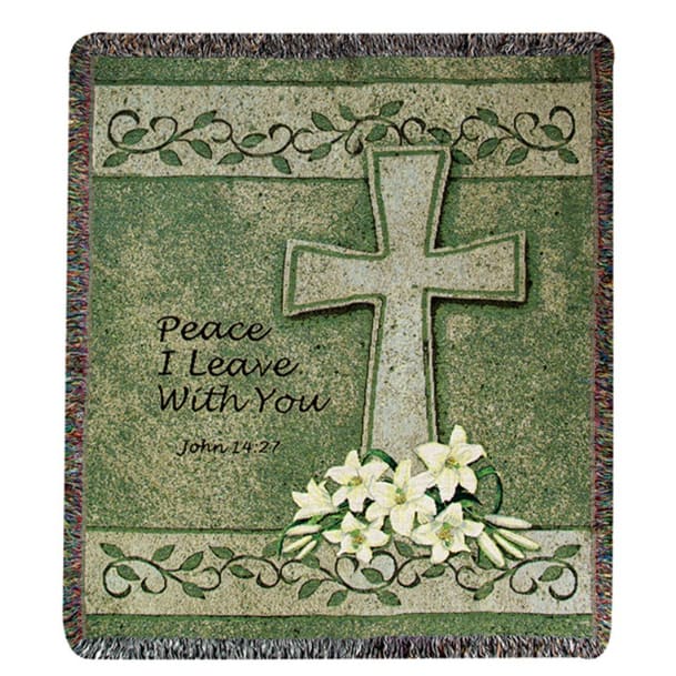 Peace I Leave With You Throw