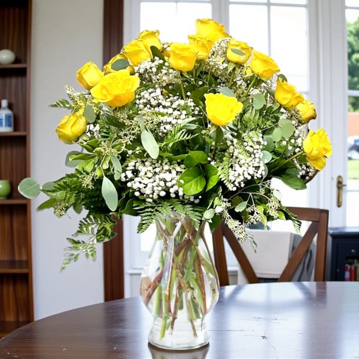 2 Dozen Knock Her Socks Off Roses - Choice of Color