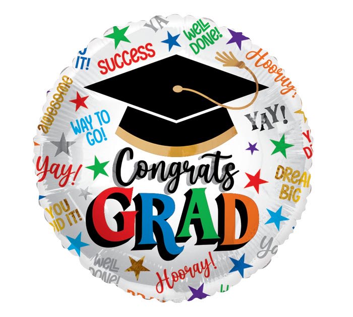 9" Graduation Mini Mylar Balloons
