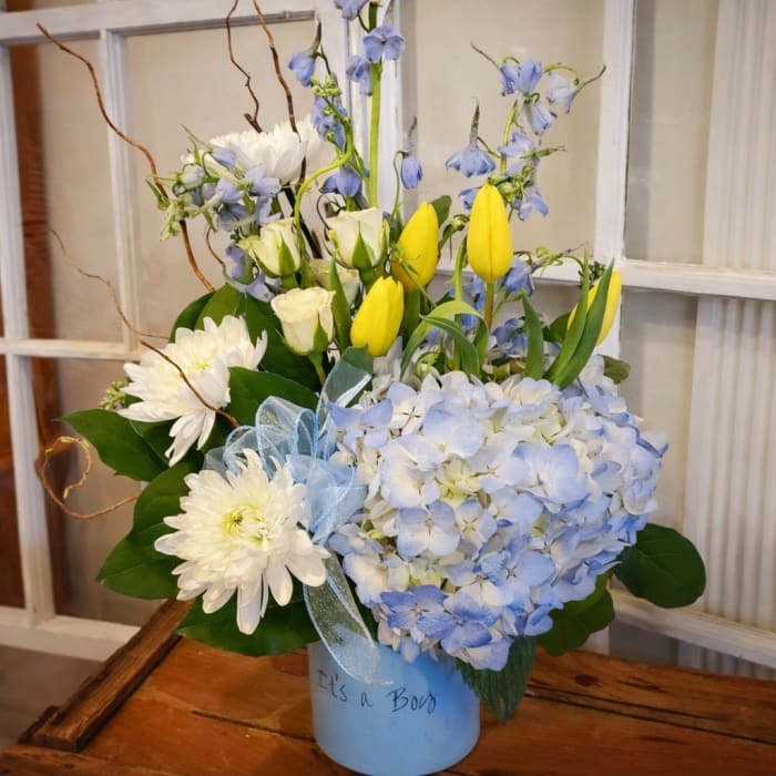 Baby Boy Spring Arrangement
