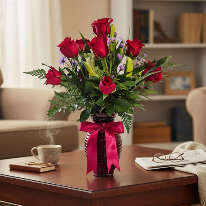 Dozen Premium Rose Vase