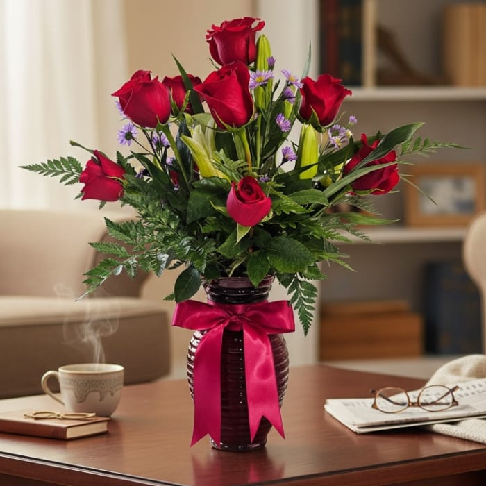 Dozen Premium Rose Vase