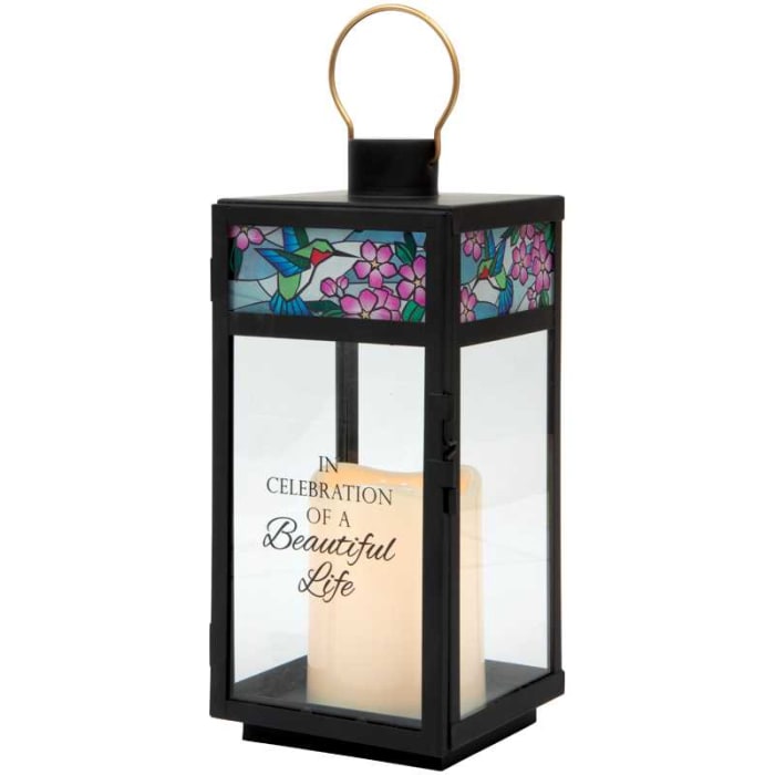 Stained Glass Top Lantern