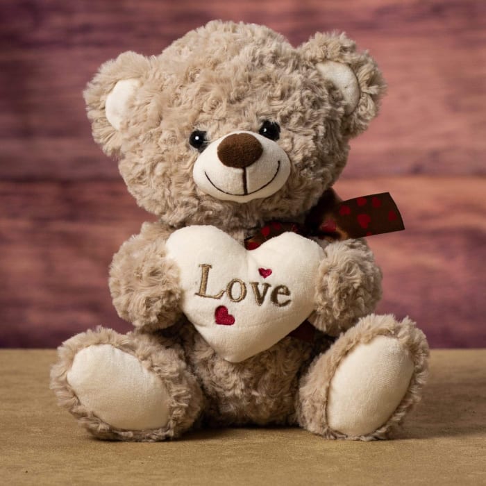 Plush Teddy Bear - Love Heart