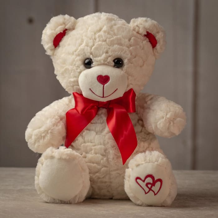 Heart Print Valentine Bear