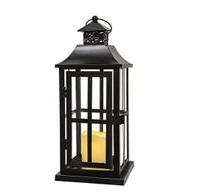 Iron & Glass LED Lantern