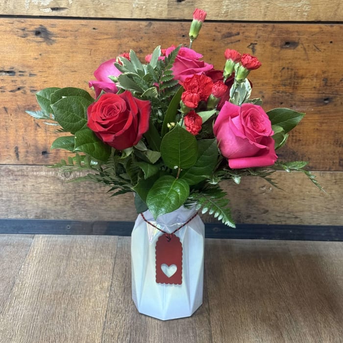 Forever My Love (White Vase)