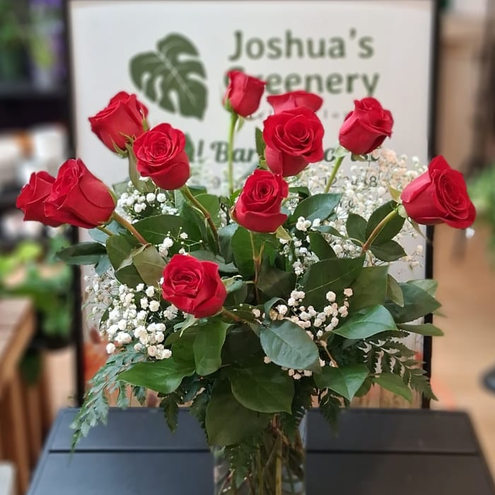 Dozen Red Rose in a vase