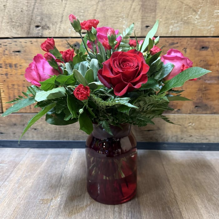 Forever My Love (Red Vase)