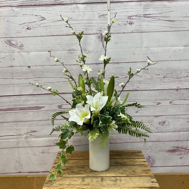 Alabaster Glow Silk (Artificial) Arrangement