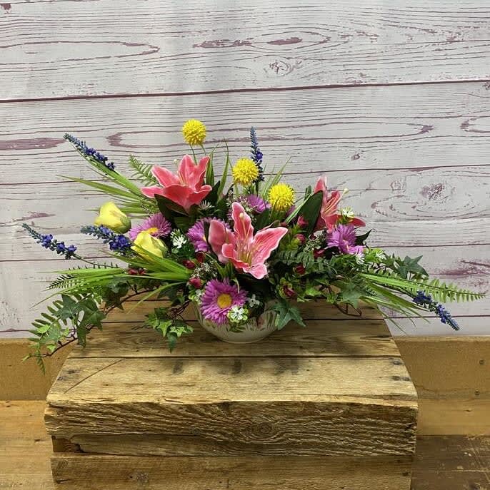 Passionate About Pink Silk (Artificial) Arrangement