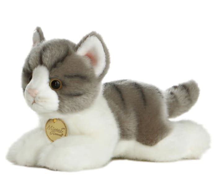 Aurora 8" Grey Tabby Cat