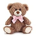 7" Bear with Pink Bow